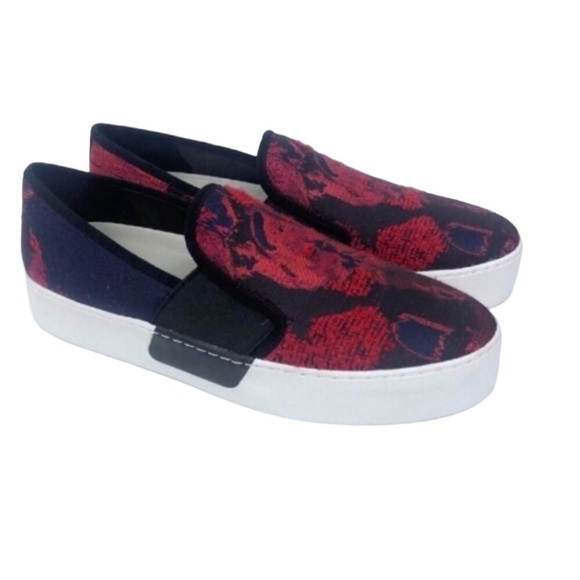 1.State Red Waylon Tapestry Platform Slip On Sneakers - Picture 9 of 9